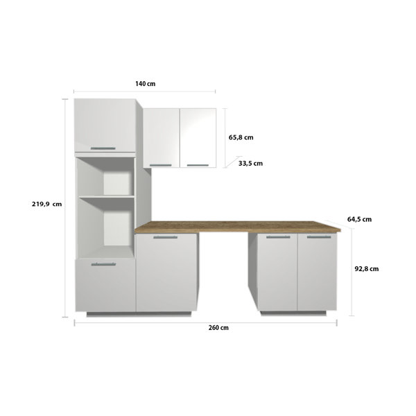 17 Stories Küchenzeile Annehild | Wayfair.de